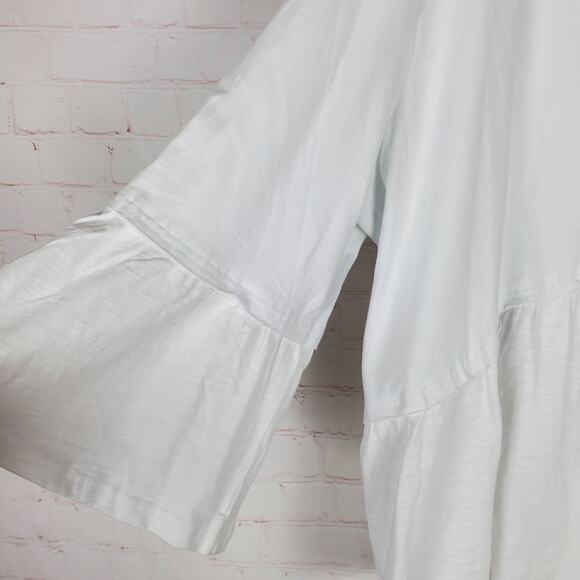 NEW Neon Buddha Entranced Jacket Top Plus Size 3X White 3/4 Sleeve Cotton V-neck - Picture 7 of 14